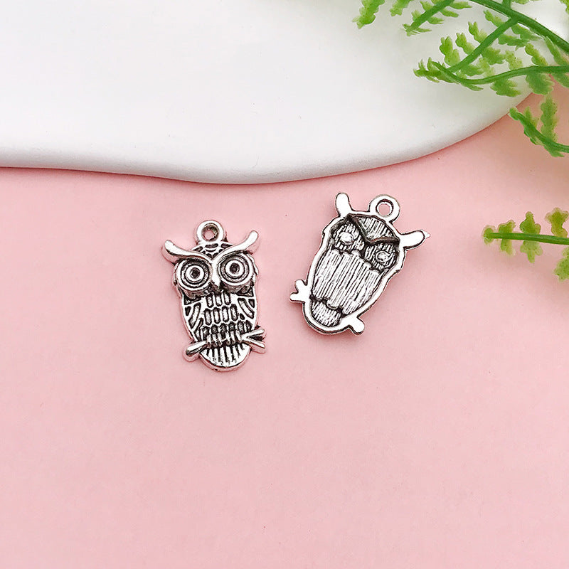 Wholesale Alloy Owl iDIY Handmade Necklace Pendant Accessories